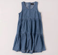 Hazel - Tiered Denim Dress ￼