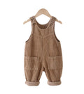 Alfie - Brown Corduroy Overalls