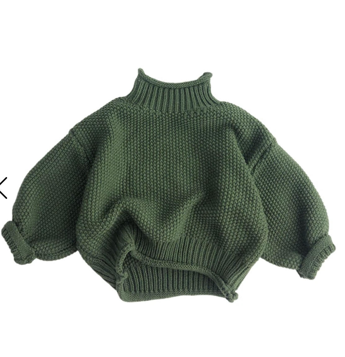Jett - Knit Sweater- Dark Green