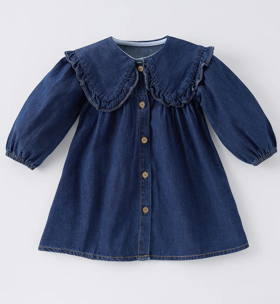 Margot - Long Sleeve Denim Dress