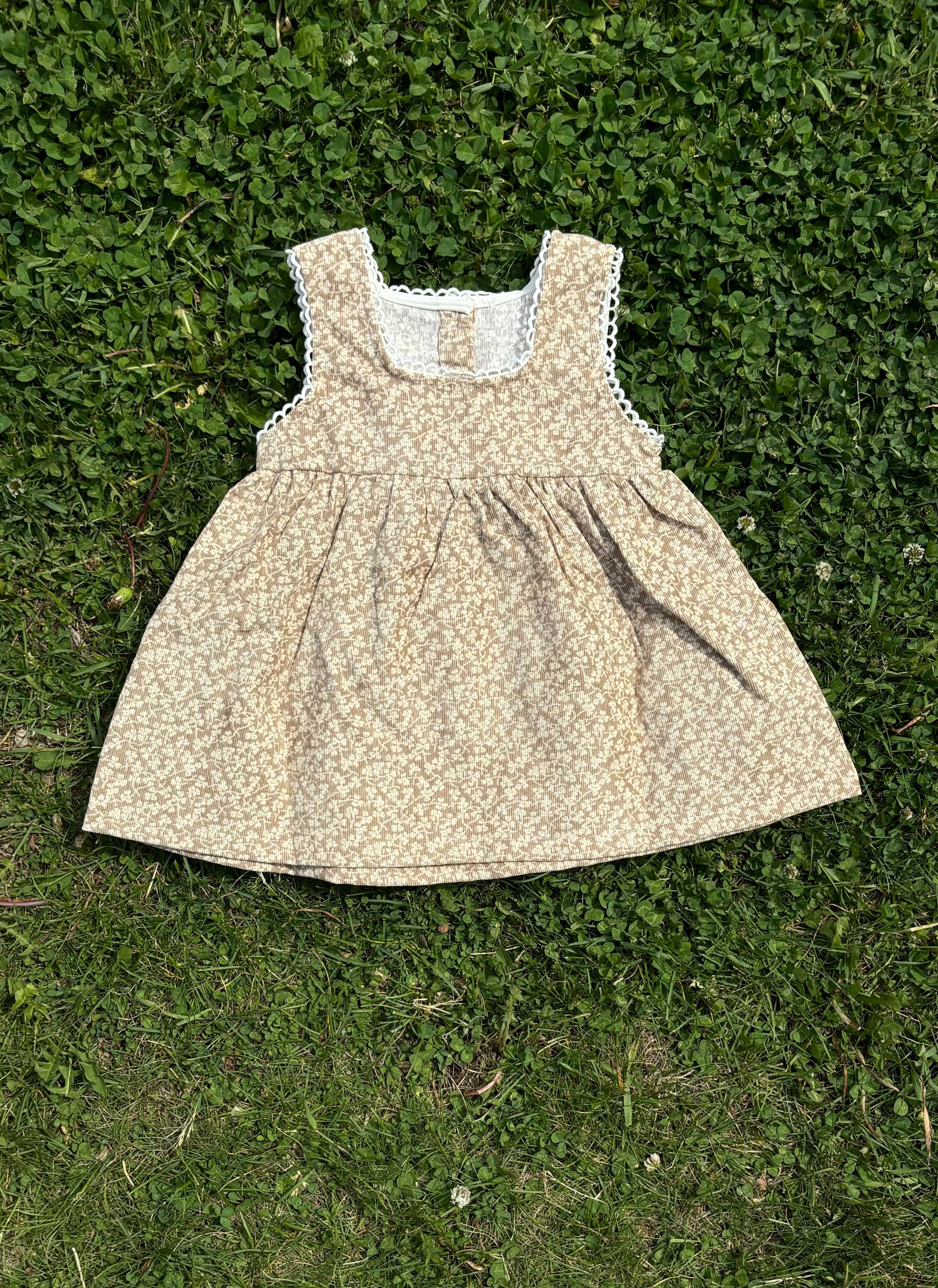 Colette - Floral Corduroy Dress
