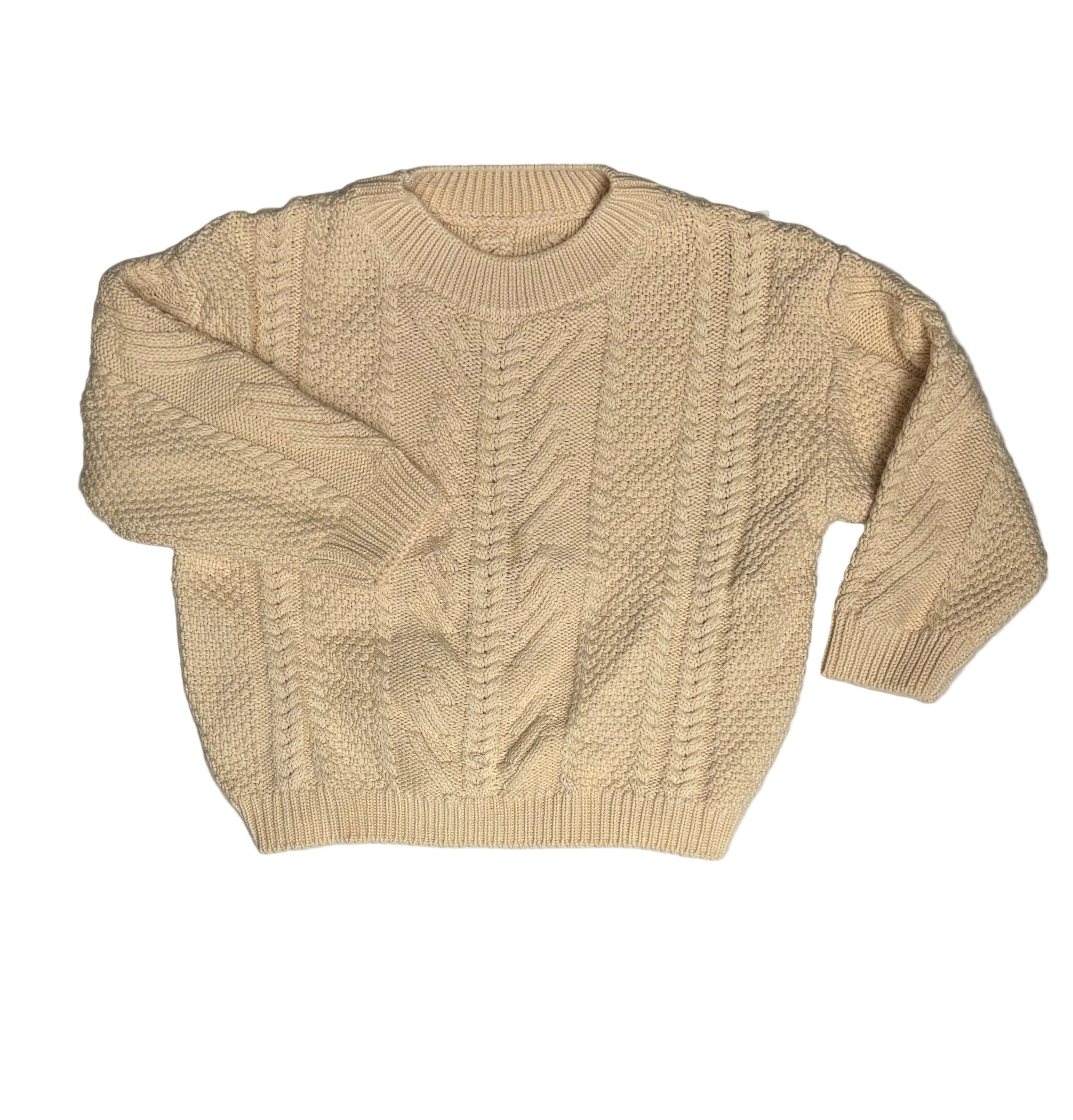 Eden - Cable Knit Sweater- Cream