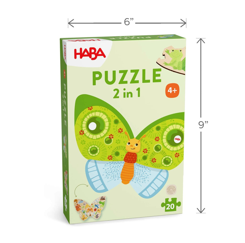Butterfly 2-in-1 Wooden Puzzle