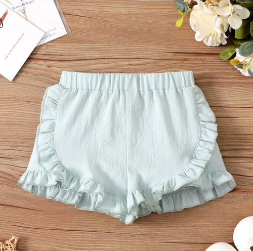 Delia - Ruffle Trim - Shorts