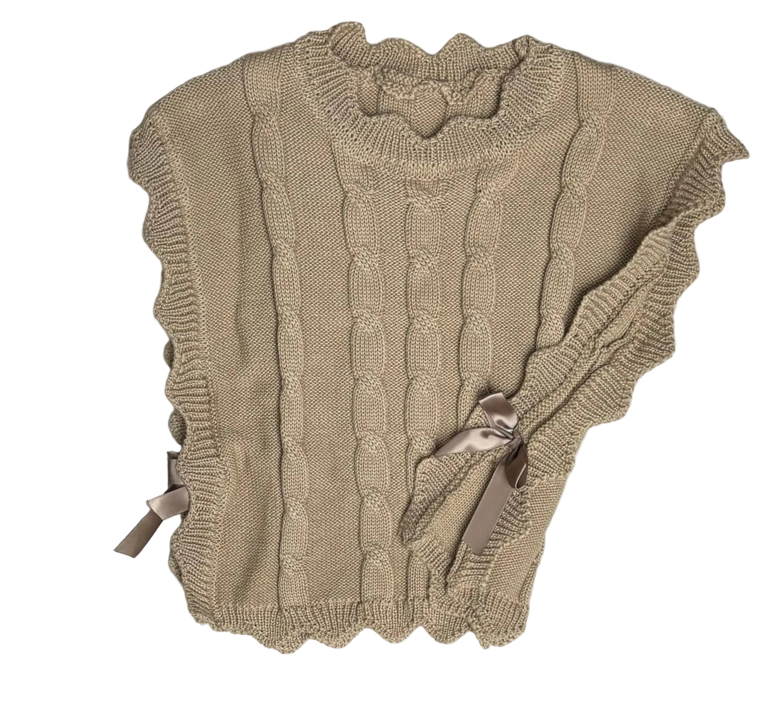 Vera - Cable Knit Sweater Vest